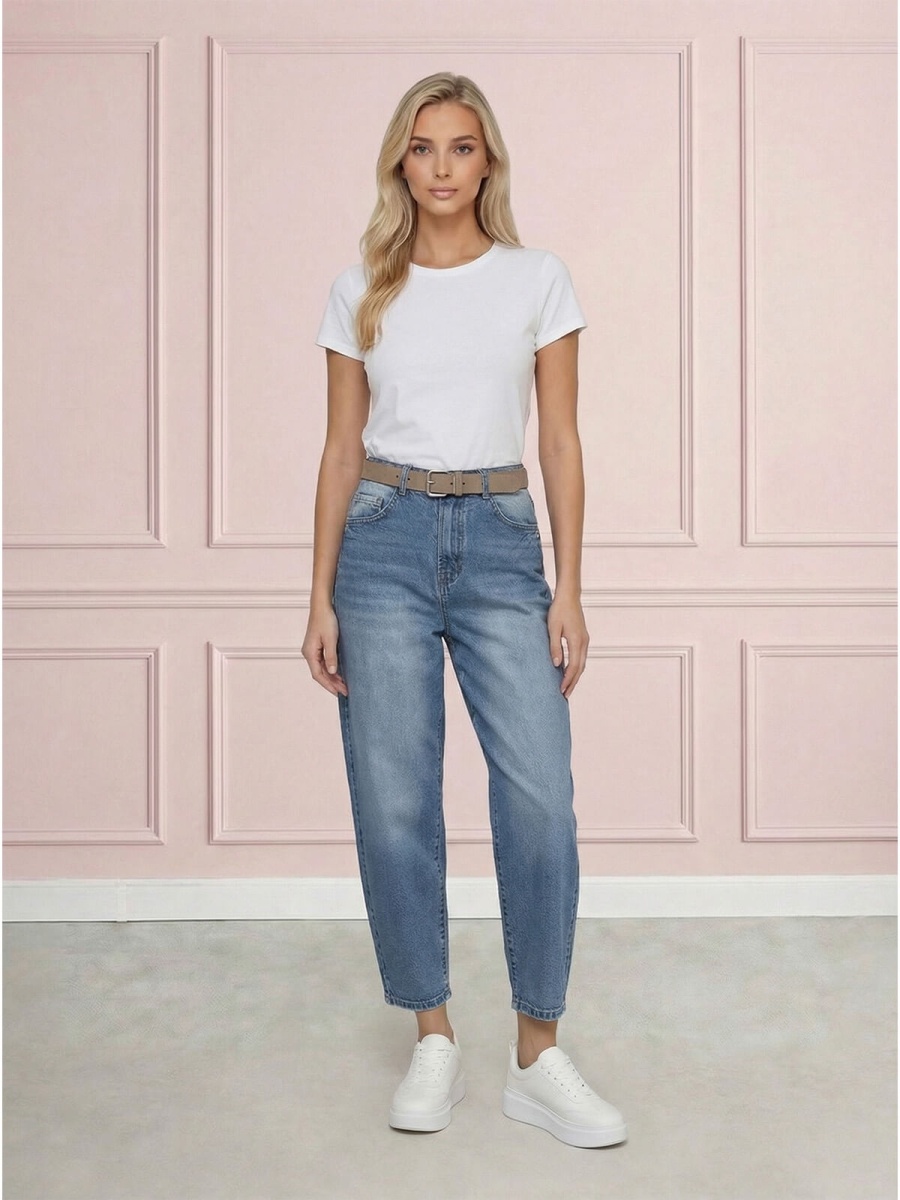 Spodnie jeans damskie M.Sara Balloon Niebieskie - 260693 (1).jpg