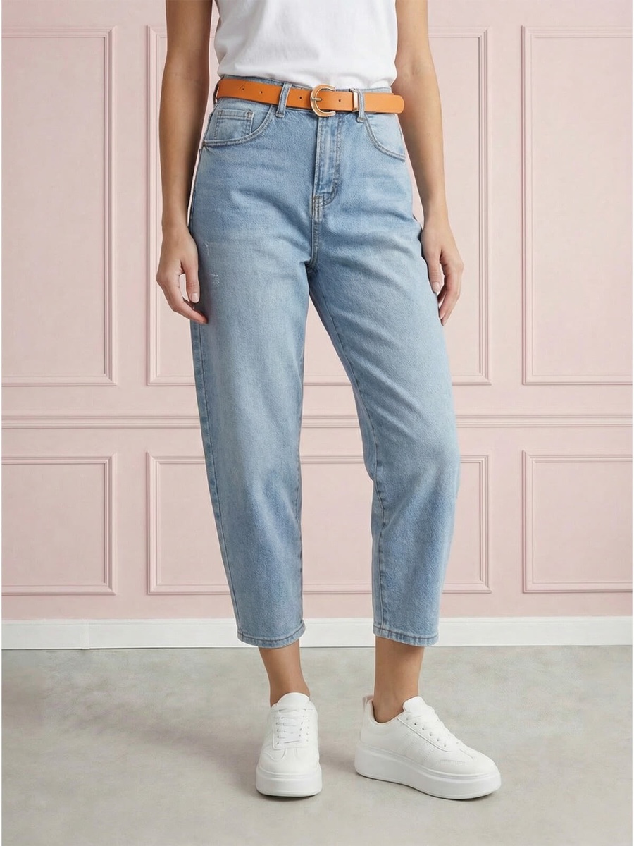 Spodnie jeans damskie M.Sara Balloon z przetarciami J.Niebieskie - W260698 (1).jpg