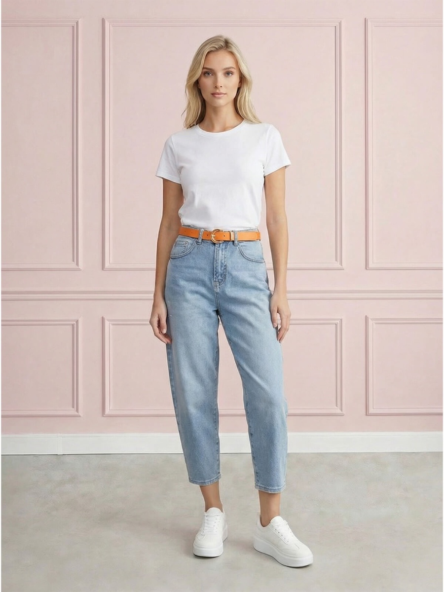 Spodnie jeans damskie M.Sara Balloon z przetarciami J.Niebieskie - W260698 (7).jpg