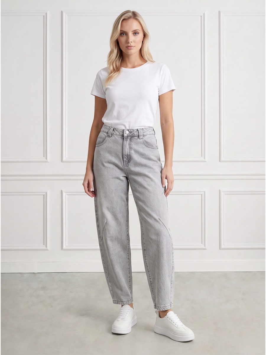 Spodnie jeans damskie M.Sara Balloon Szare - W250027.jpg