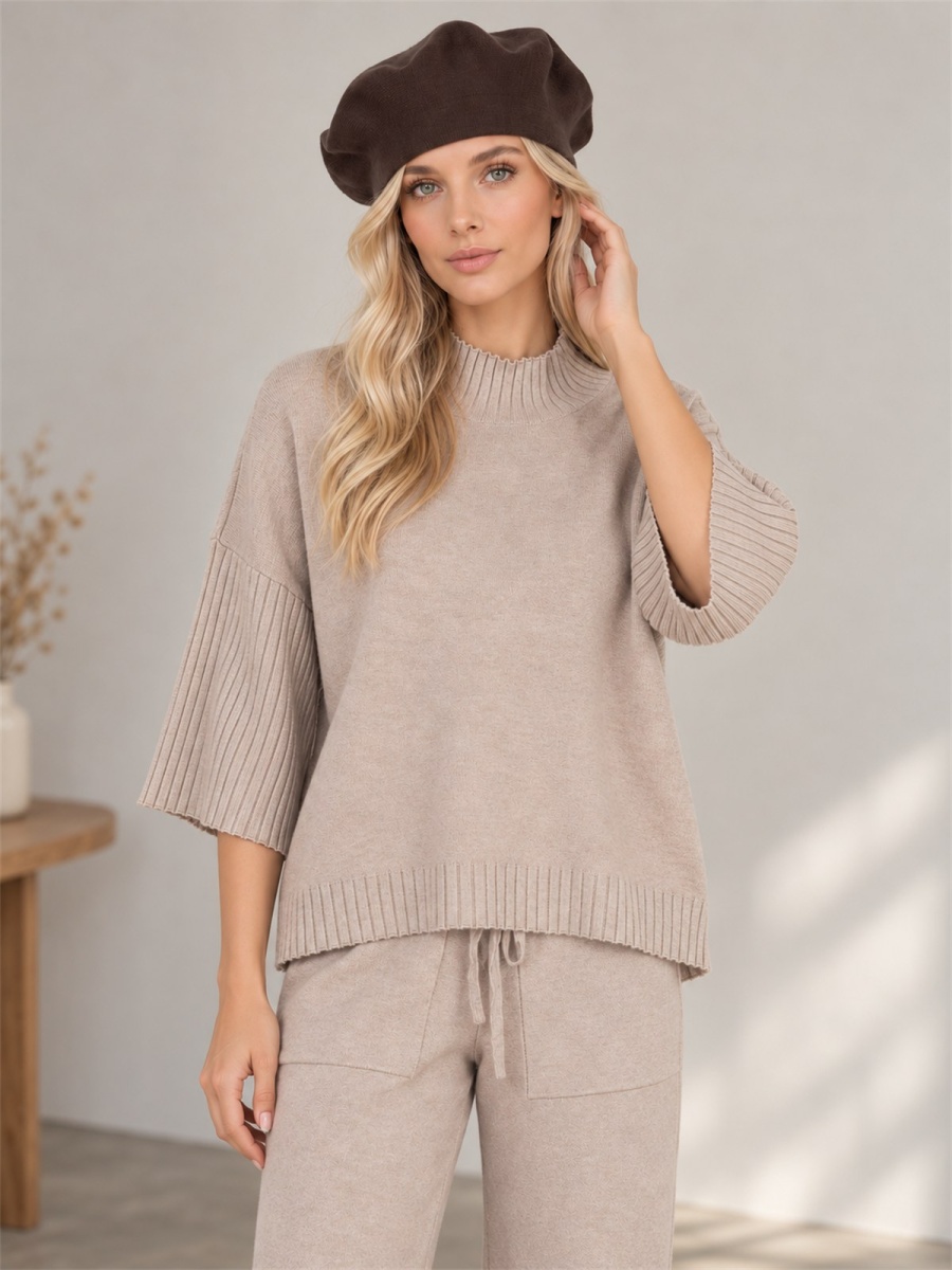 Damski beret Czapka wiskozowa ciepły miękki Czekoladowy - J262131