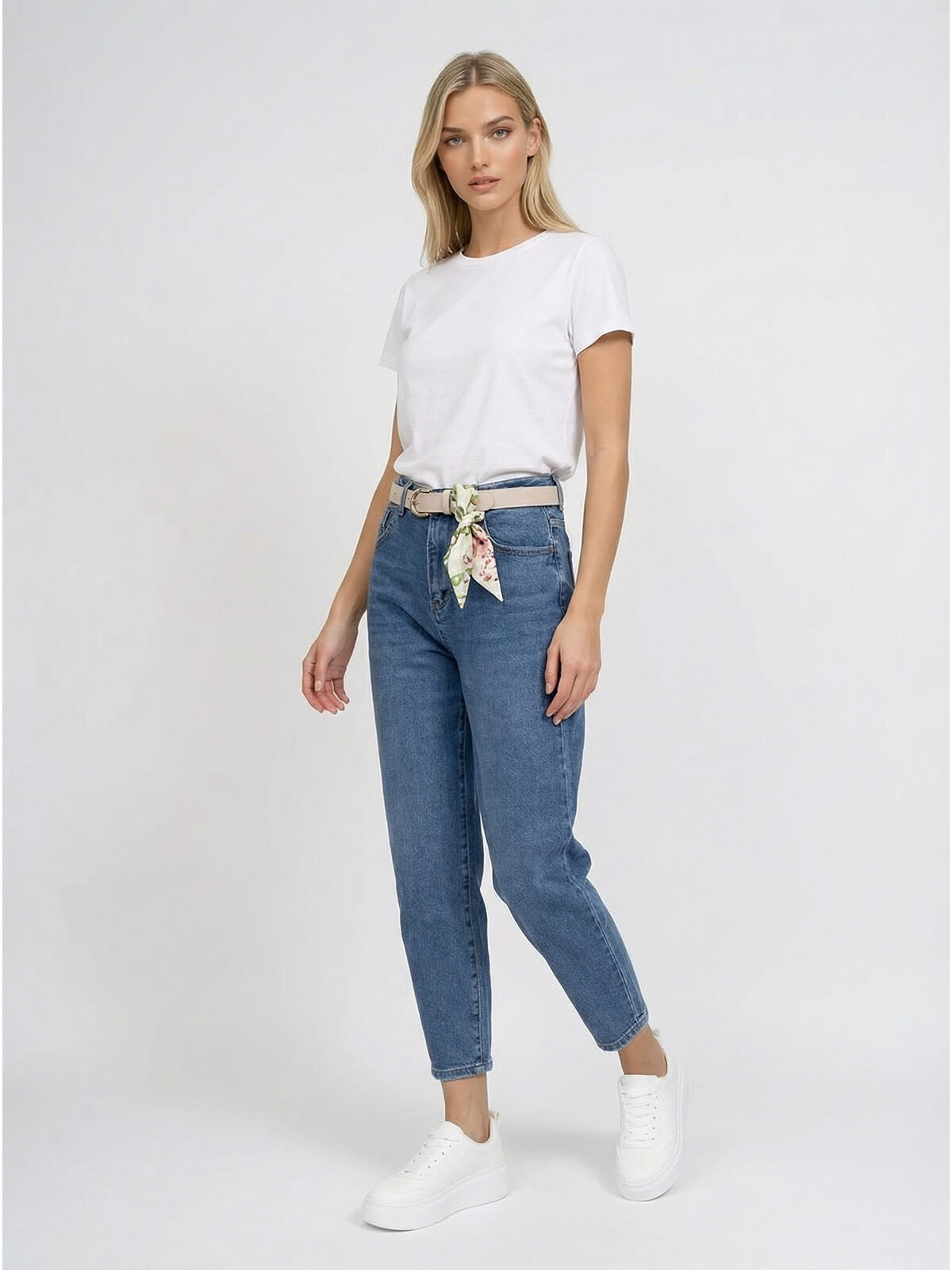 Spodnie jeans damskie M.Sara Balloon Niebieskie - 260072 (1).jpg