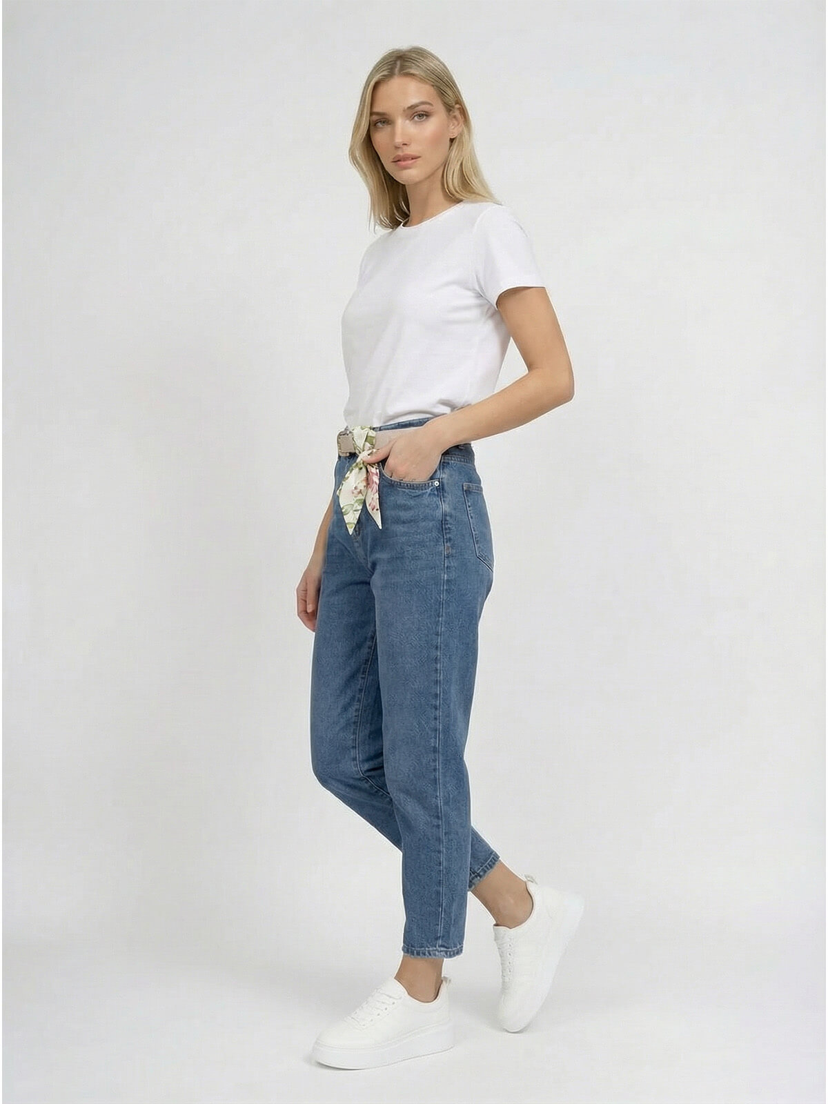Spodnie jeans damskie M.Sara Balloon Niebieskie - 260072 (4).jpg