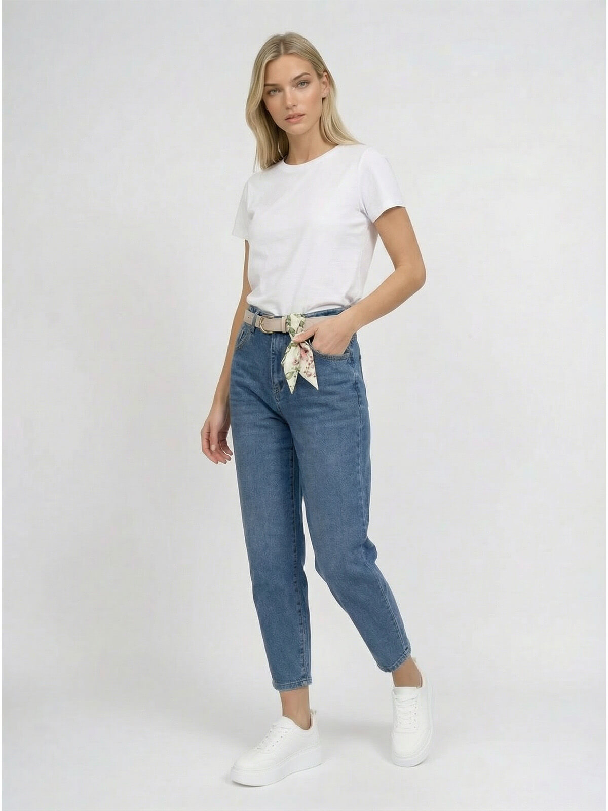 Spodnie jeans damskie M.Sara Balloon Niebieskie - 260072 (5).jpg