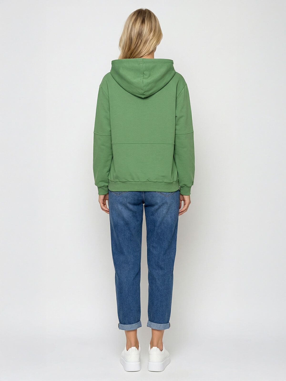 Bluza damska Megi kangurka rozpinana z kapturem J.Zielona - W230045 (2).jpg