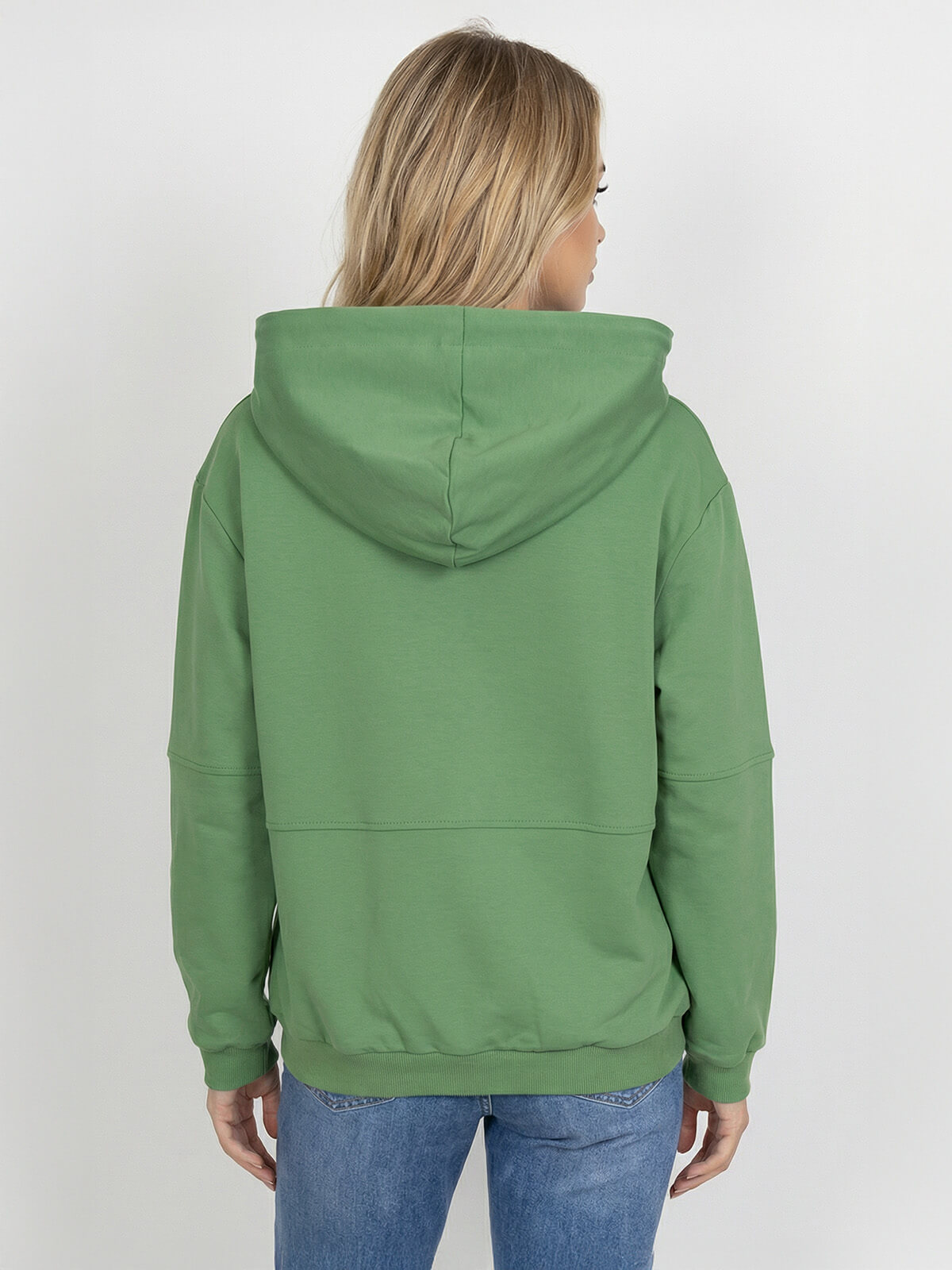Bluza damska Megi kangurka rozpinana z kapturem J.Zielona - W230045 (3).jpg