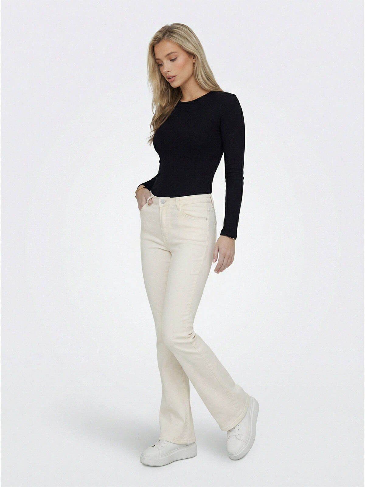 Spodnie jeans M.Sara Dzwony Skinny wyszczuplające J.beżowe - W260126 (3).jpg
