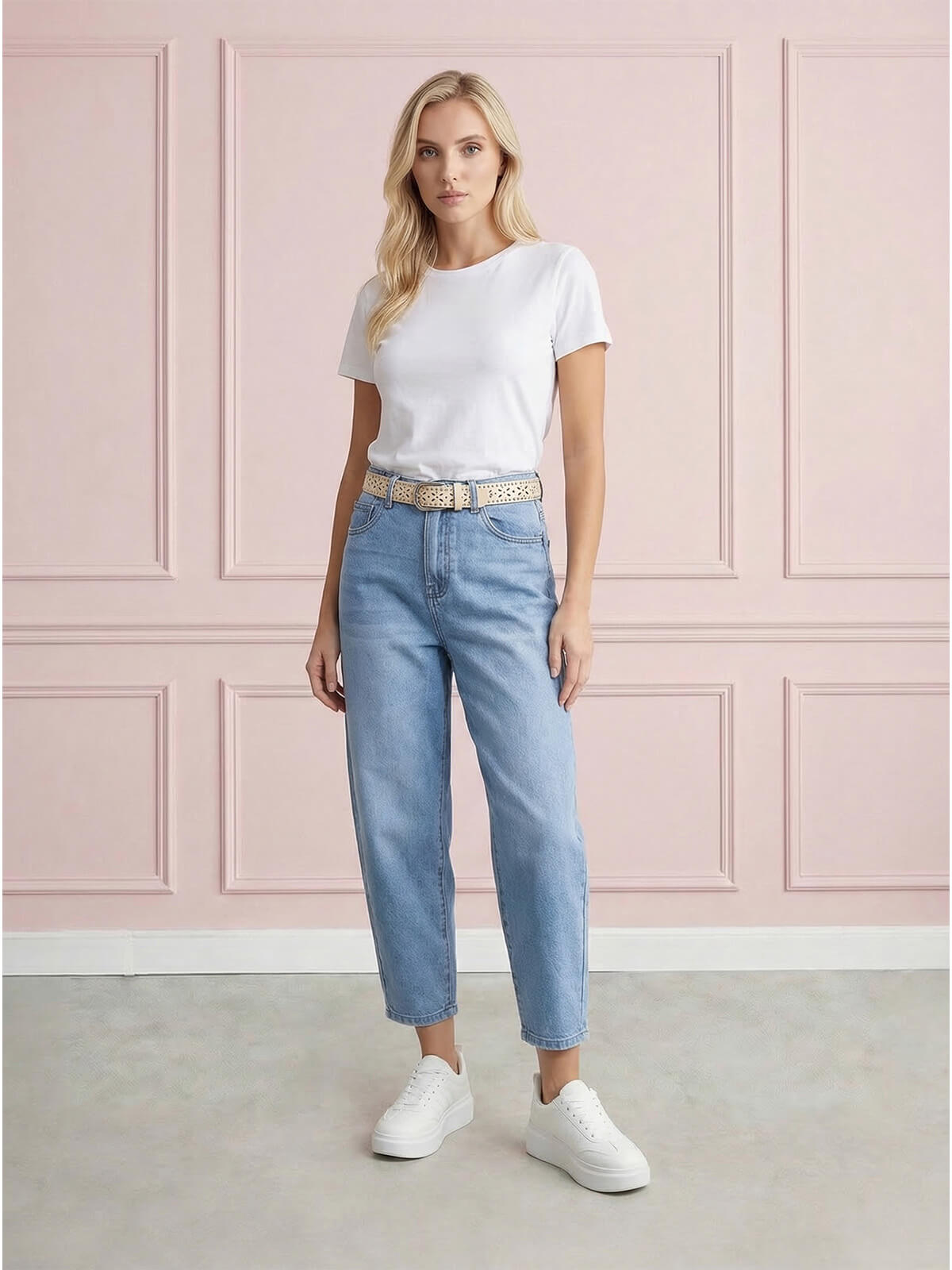 Spodnie jeans damskie M.Sara Balloon wysoki stan J.Niebieskie - W260610 (1).jpg