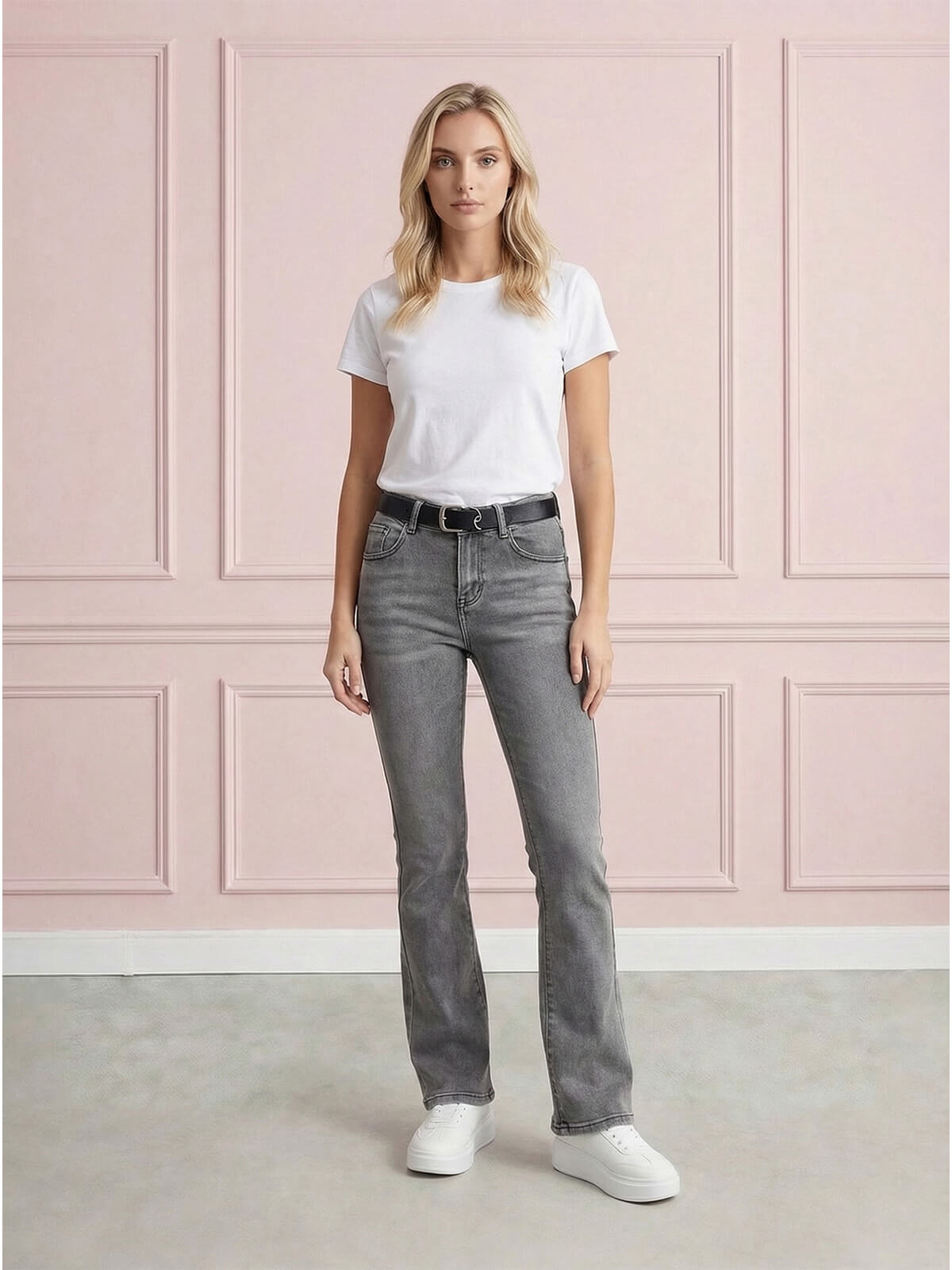 Spodnie jeans M.Sara Dzwony Skinny wyszczuplające Szare - W260658 (1).jpg