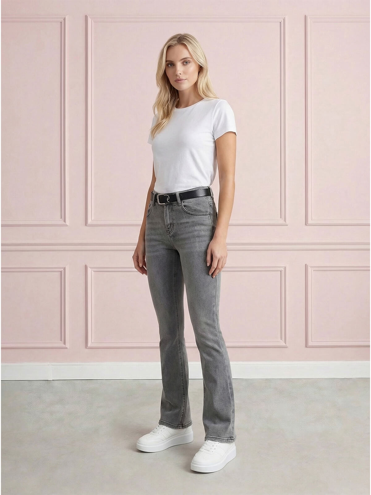 Spodnie jeans M.Sara Dzwony Skinny wyszczuplające Szare - W260658 (2).jpg