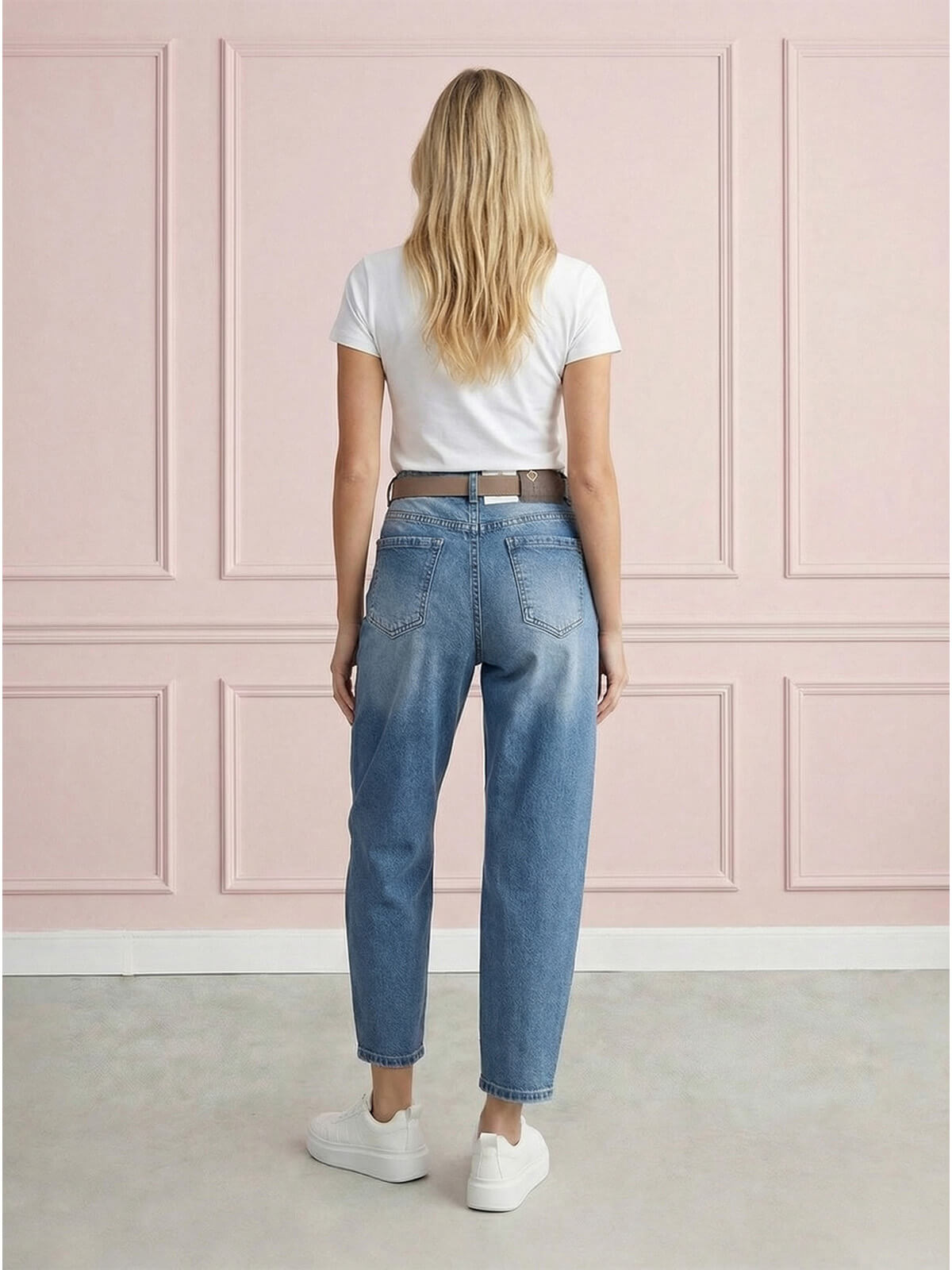 Spodnie jeans damskie M.Sara Balloon Niebieskie - 260693 (5).jpg