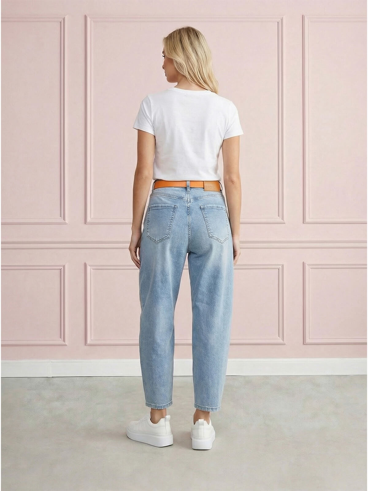 Spodnie jeans damskie M.Sara Balloon z przetarciami J.Niebieskie - W260698 (4).jpg