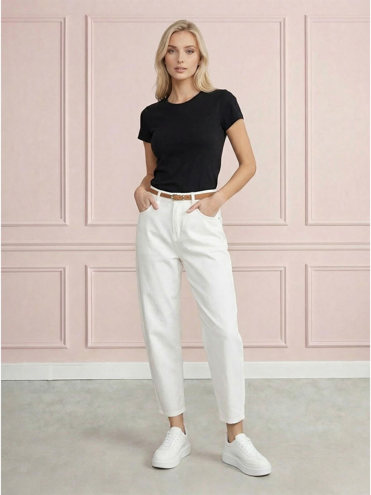 Spodnie jeans damskie M.Sara Balloon Ecru - W260770 (1).jpg