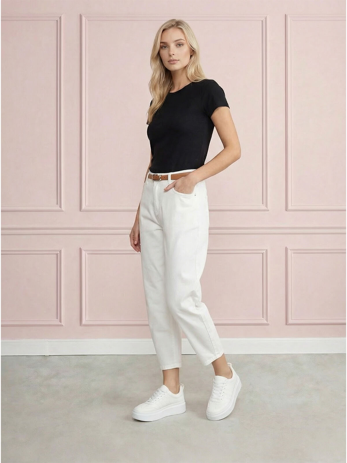 Spodnie jeans damskie M.Sara Balloon Ecru - W260770 (2).jpg