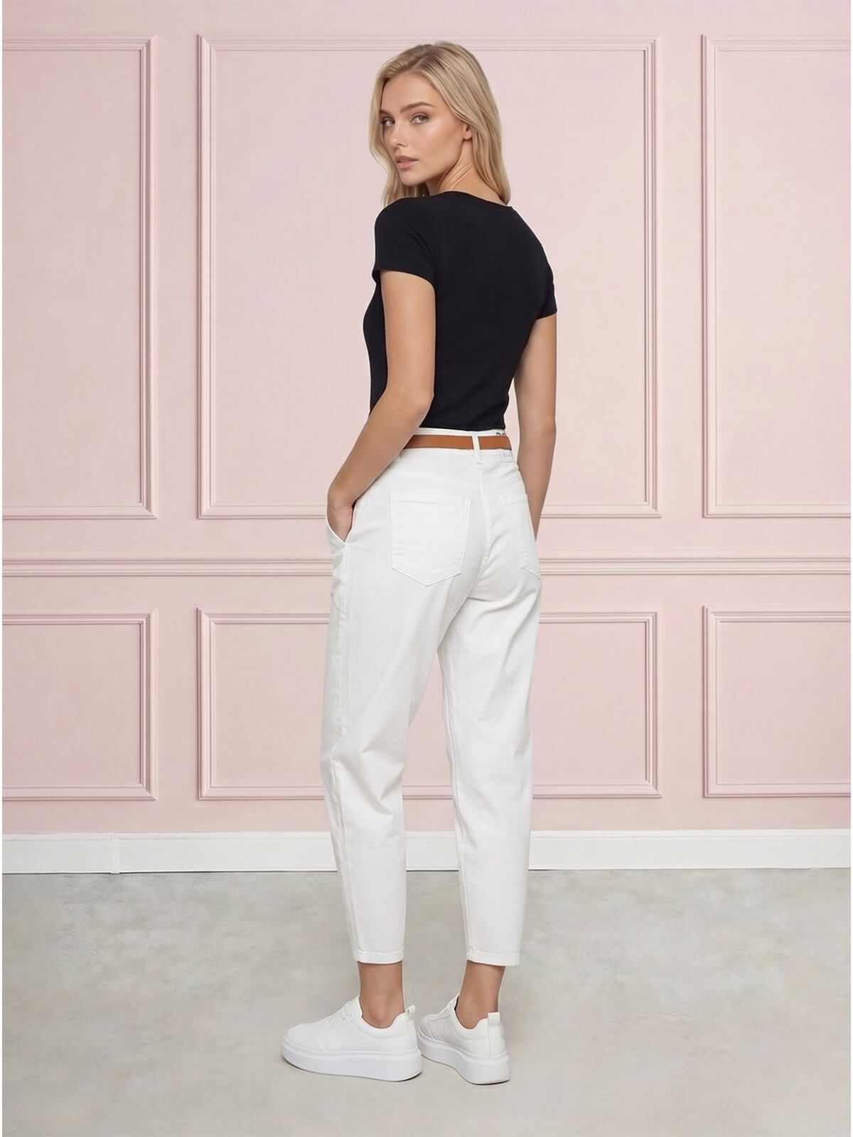 Spodnie jeans damskie M.Sara Balloon Ecru - W260770 (6).jpg