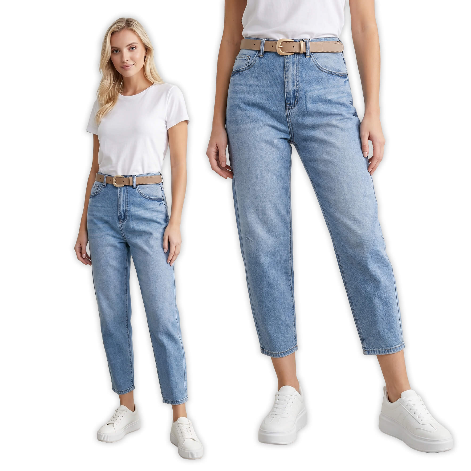 Spodnie jeans damskie M.Sara Balloon z przetarciami J.Niebieskie - 260949  (7).jpg