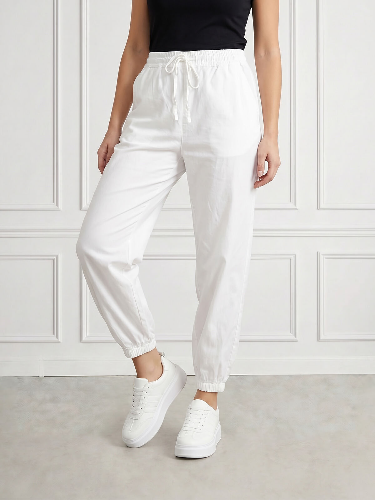 Letnie spodnie damskie M.Sara Jogger Bałe - W260959 (3).jpg