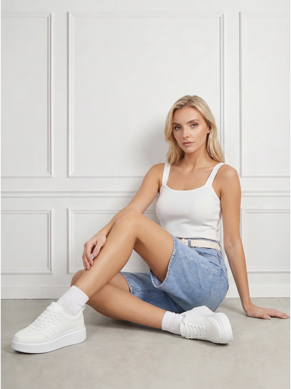 Spodenki jeans damskie M.Sara Bermudy J.Niebieskie - W260967 (4).jpg