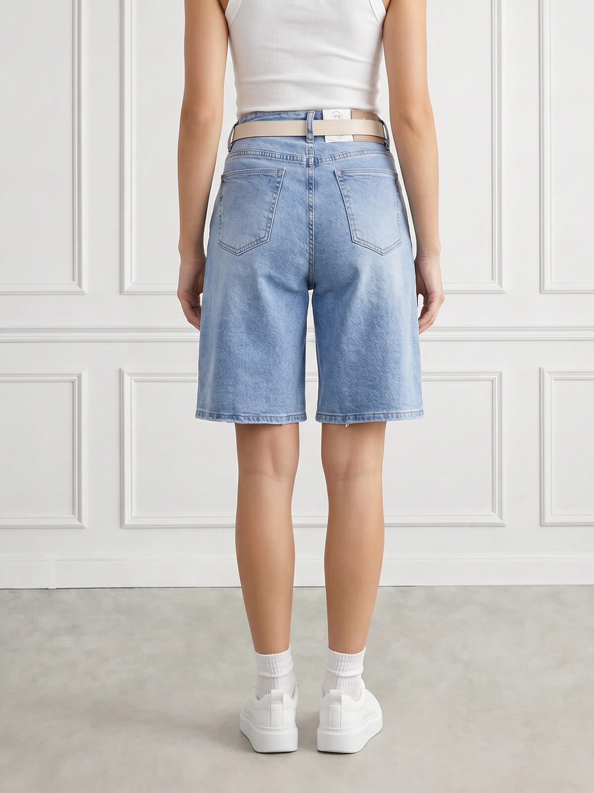 Spodenki jeans damskie M.Sara Bermudy J.Niebieskie - W260967 (5).jpg