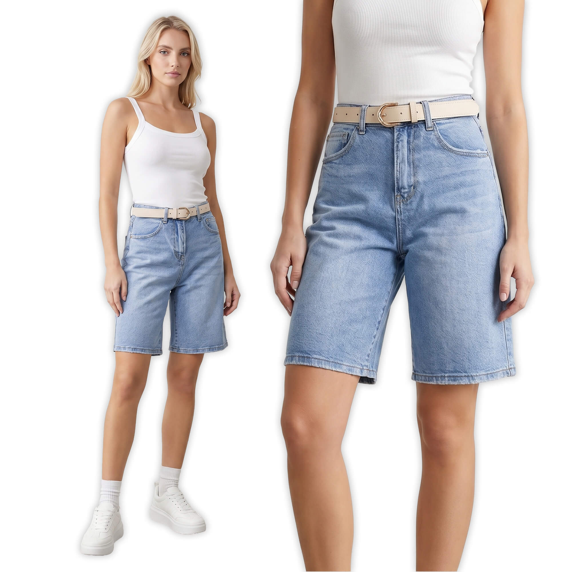 Spodenki jeans damskie M.Sara Bermudy J.Niebieskie - W260967 (7).jpg