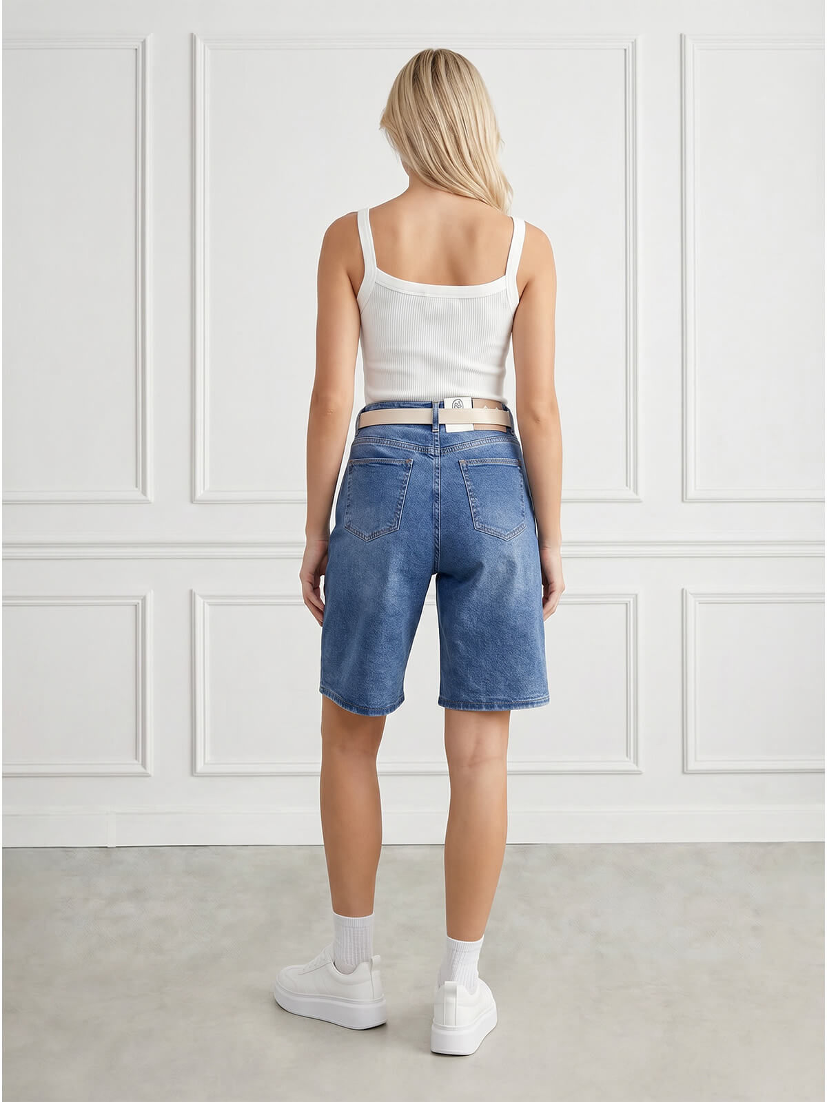 Spodenki jeans damskie M.Sara Bermudy Niebieskie - W260967 (6).jpg