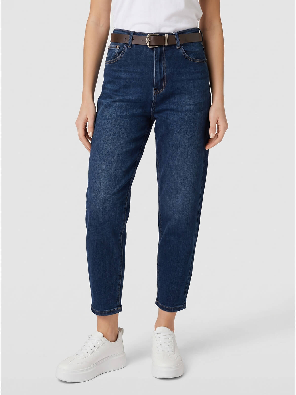 Spodnie jeans damskie M.Sara Balloon Granatowe - W261404 (5).jpg