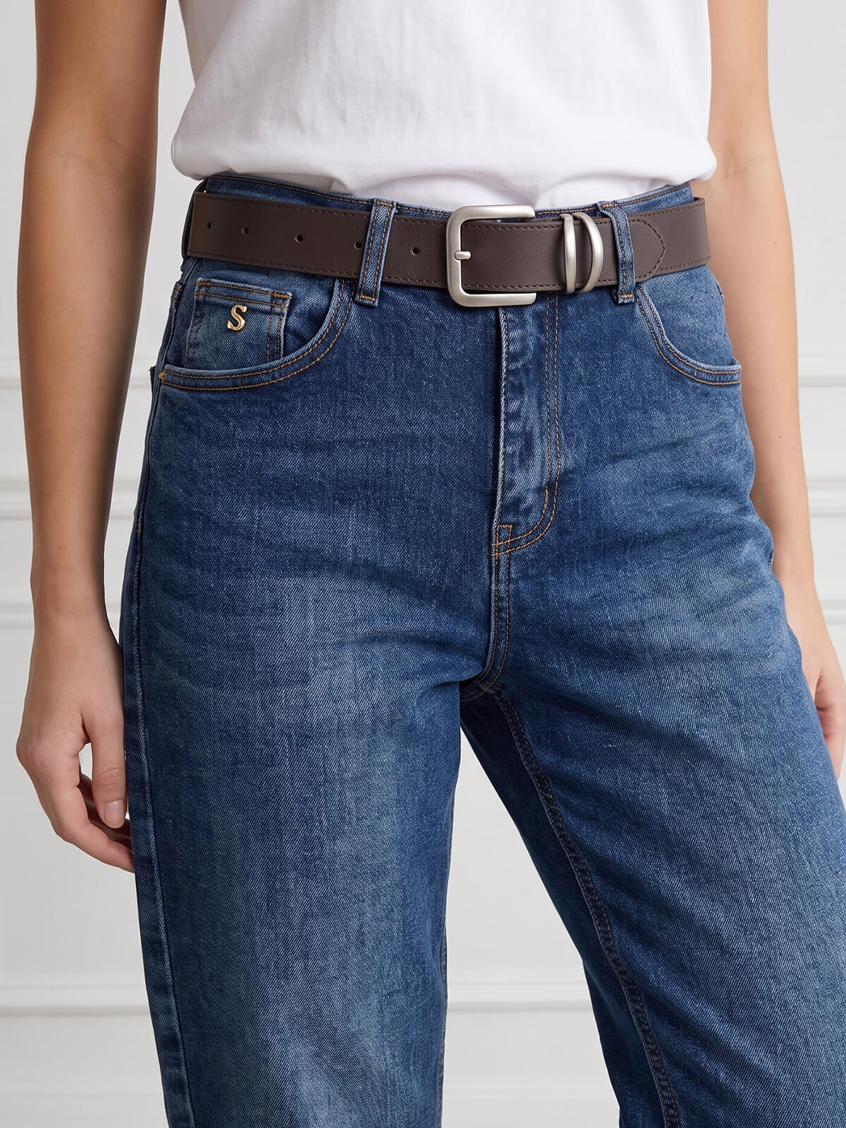 Spodnie jeans damskie M.Sara Balloon C.Niebieskie - J261479