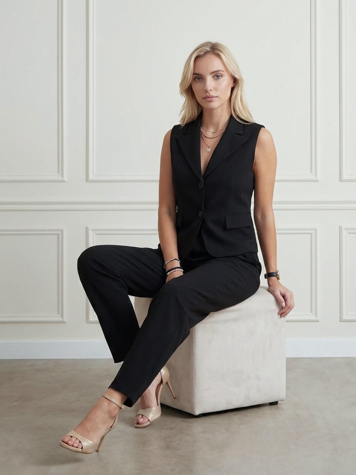 Elegancka kamizelka damska BB Czarna - J261544 (4).jpg