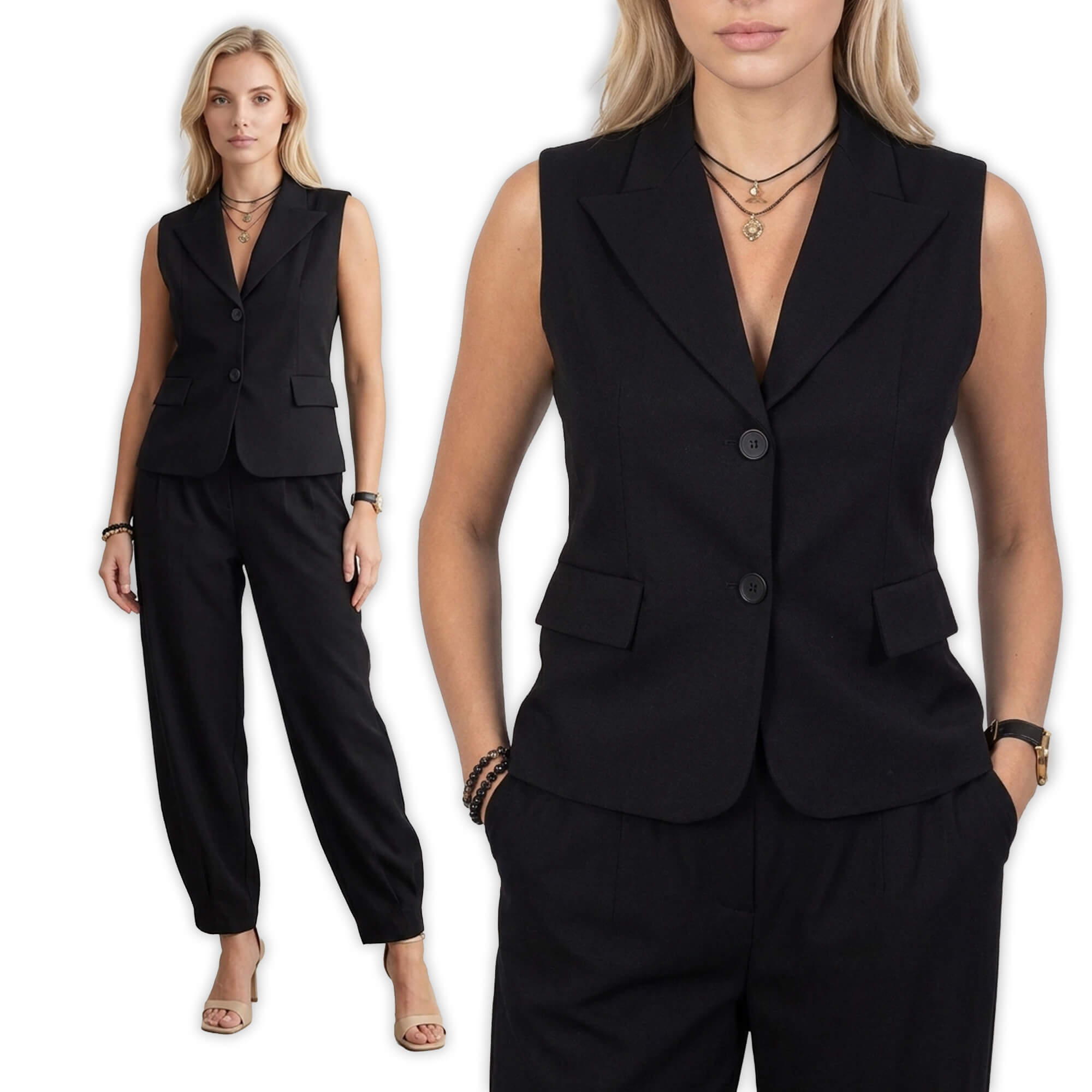 Elegancka kamizelka damska BB Czarna - J261544 (6).jpg