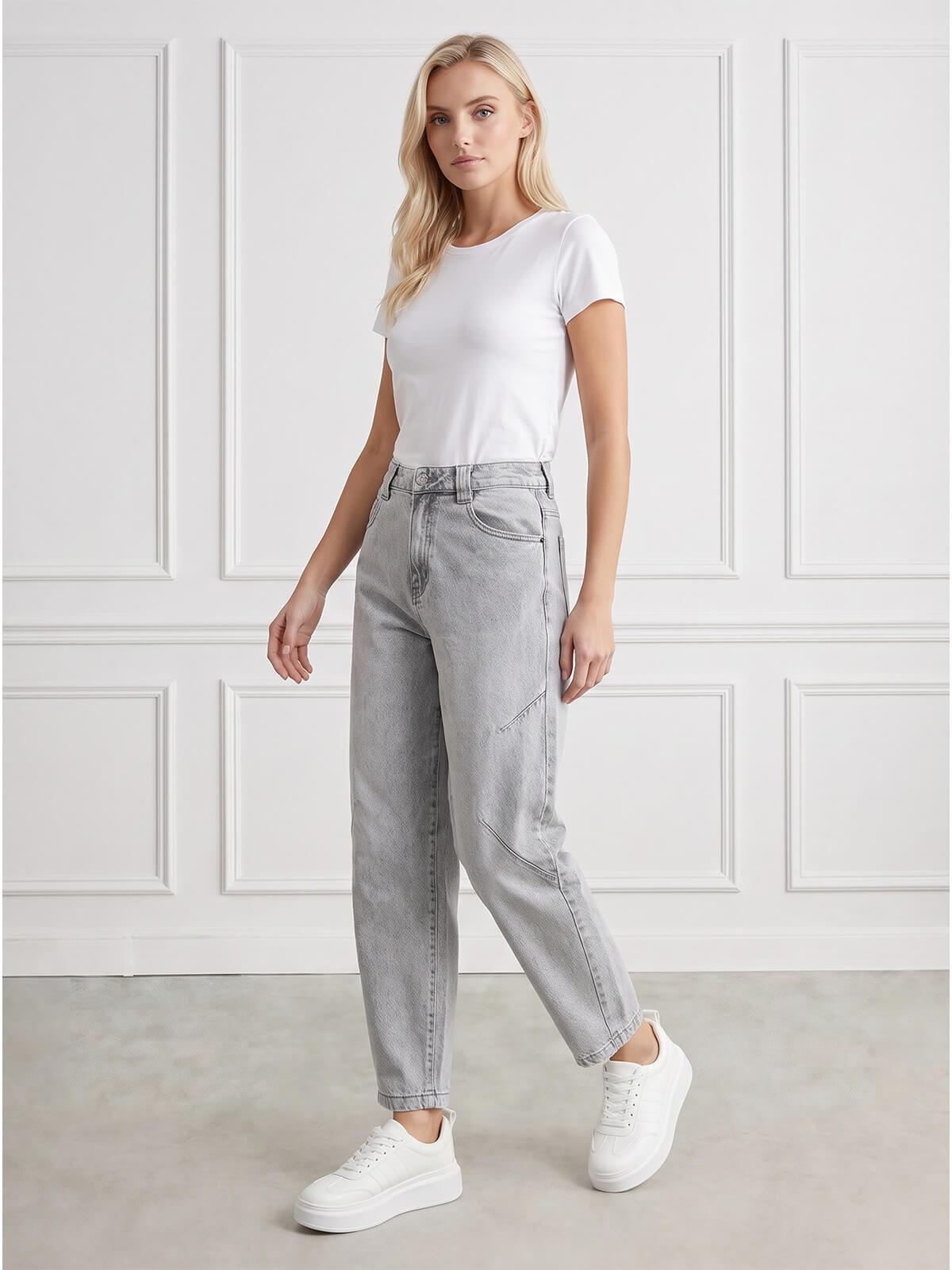 Spodnie jeans damskie M.Sara Balloon Szare - W250027.jpg