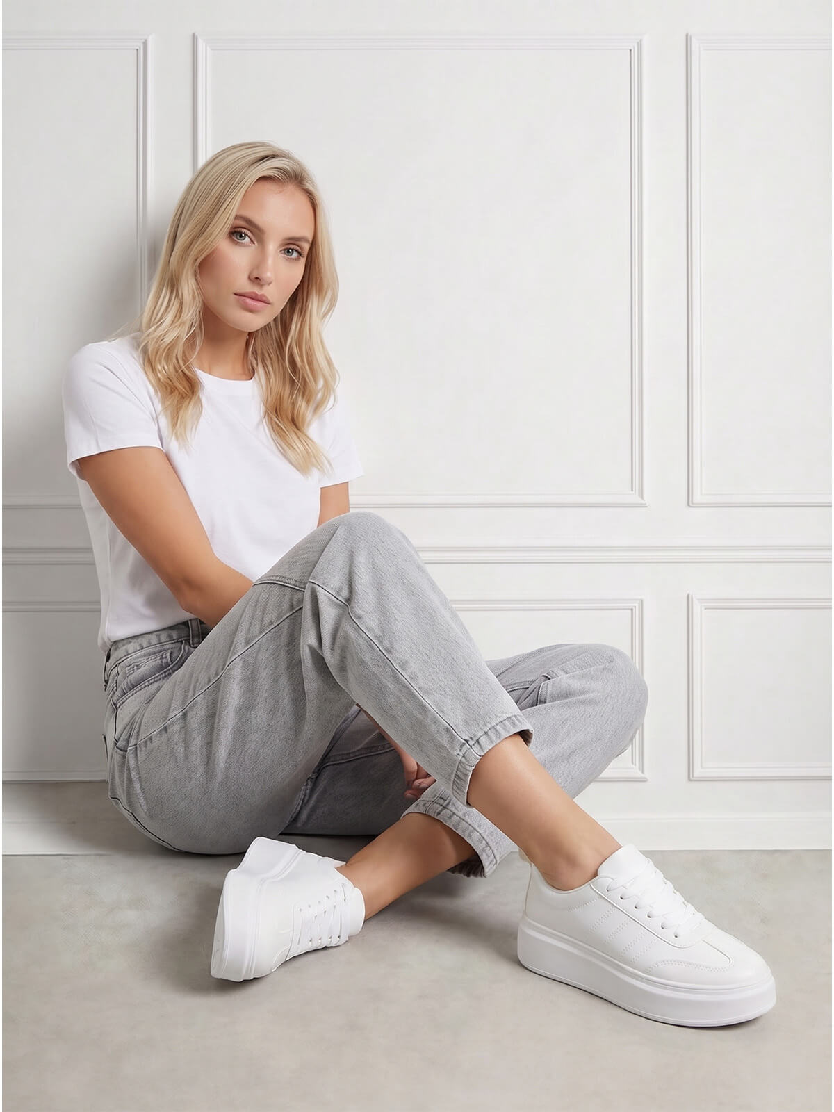 Spodnie jeans damskie M.Sara Balloon Szare - W250027.jpg