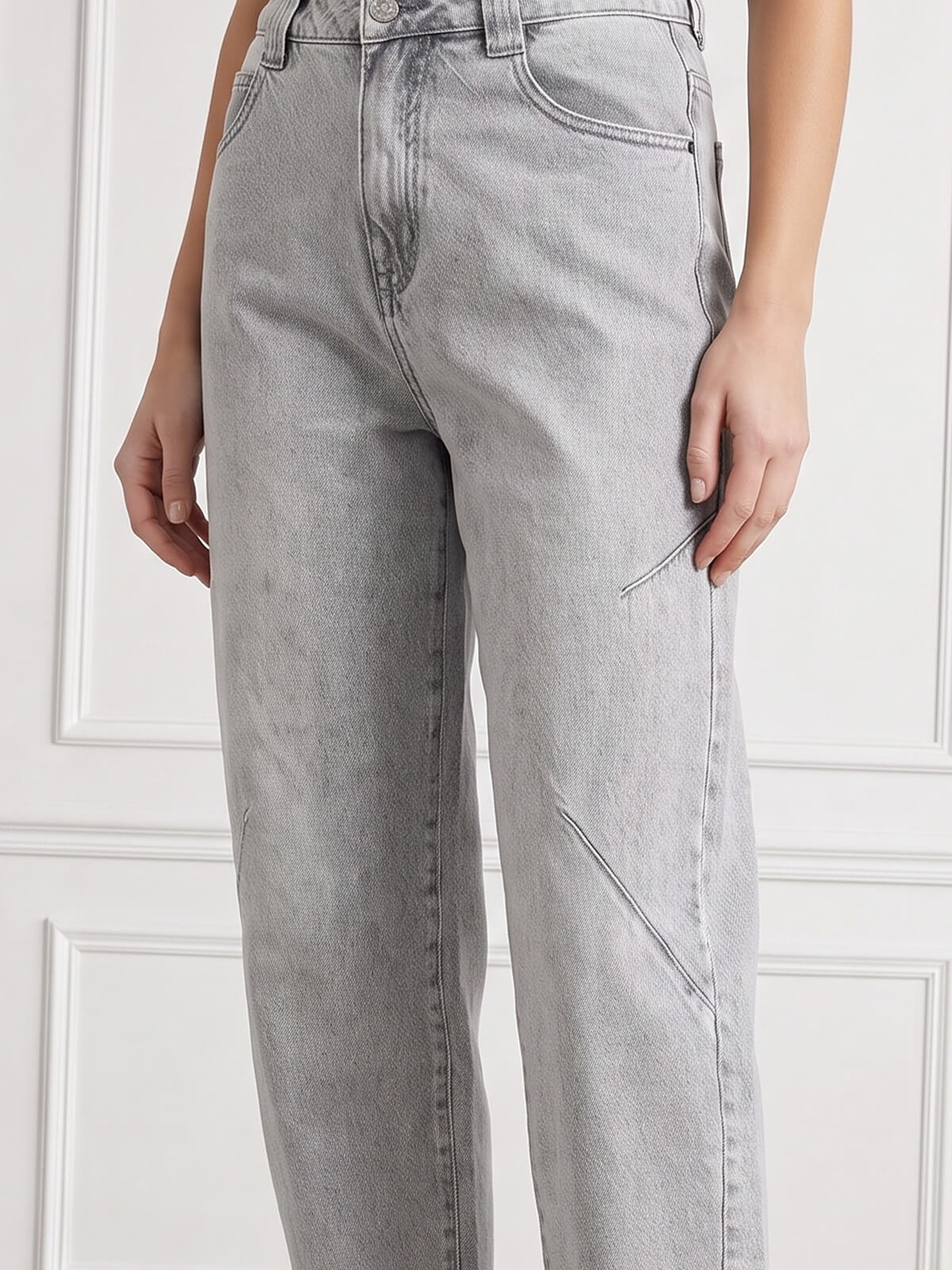 Spodnie jeans damskie M.Sara Balloon Szare - W250027.jpg