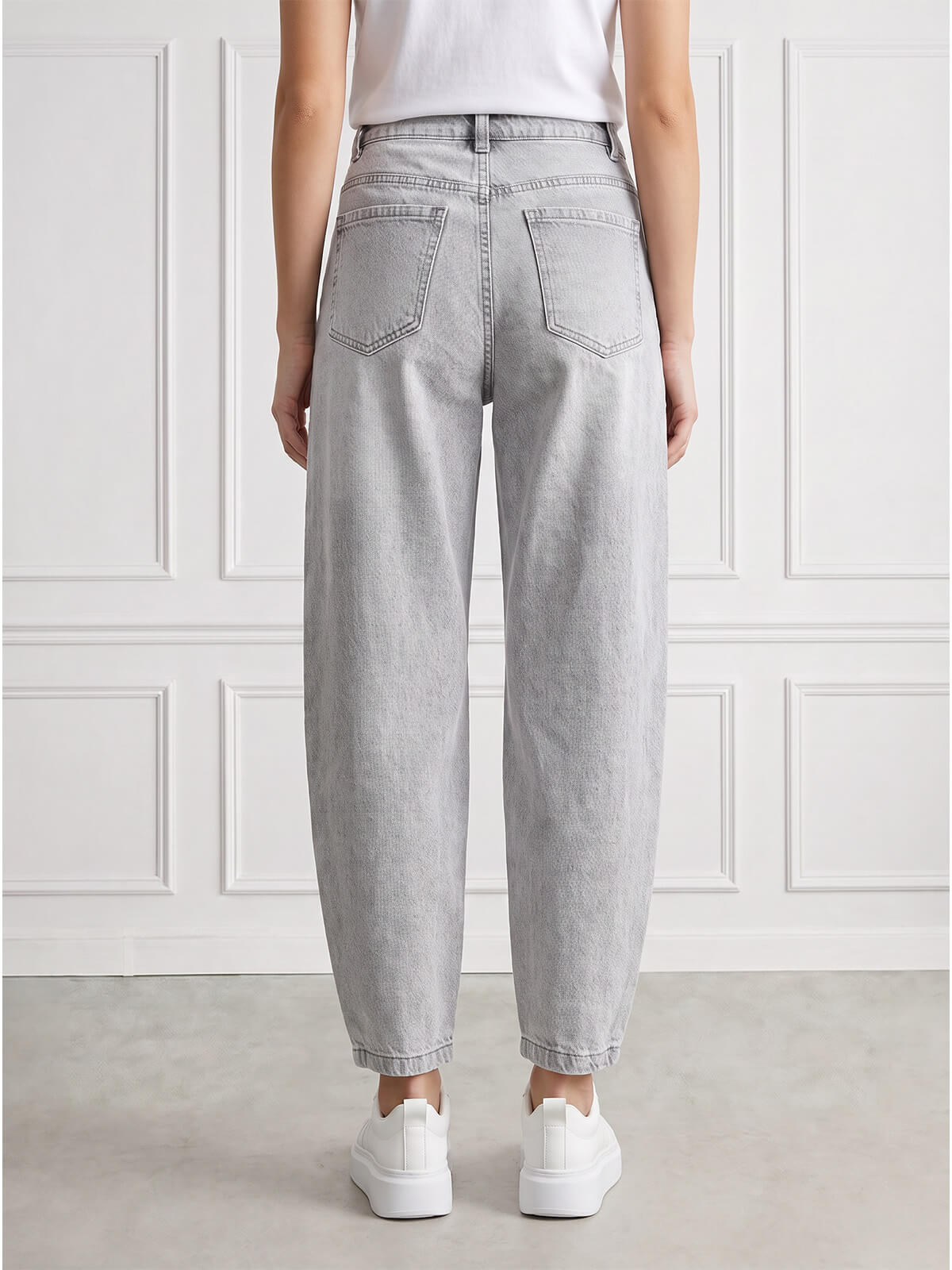 Spodnie jeans damskie M.Sara Balloon Szare - W250027.jpg