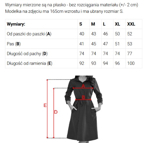 574-4 IVANA wygodna trapezowa sukienka z dekoltem i długim rękawkiem - granatowa-8 68612 