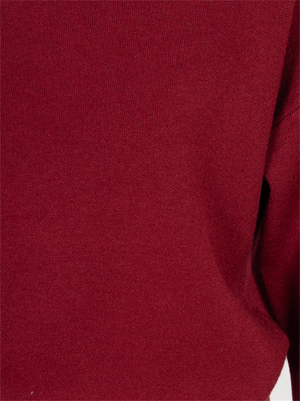 Sweter damski półgolf rękaw 3/4 Bordowy - J261968