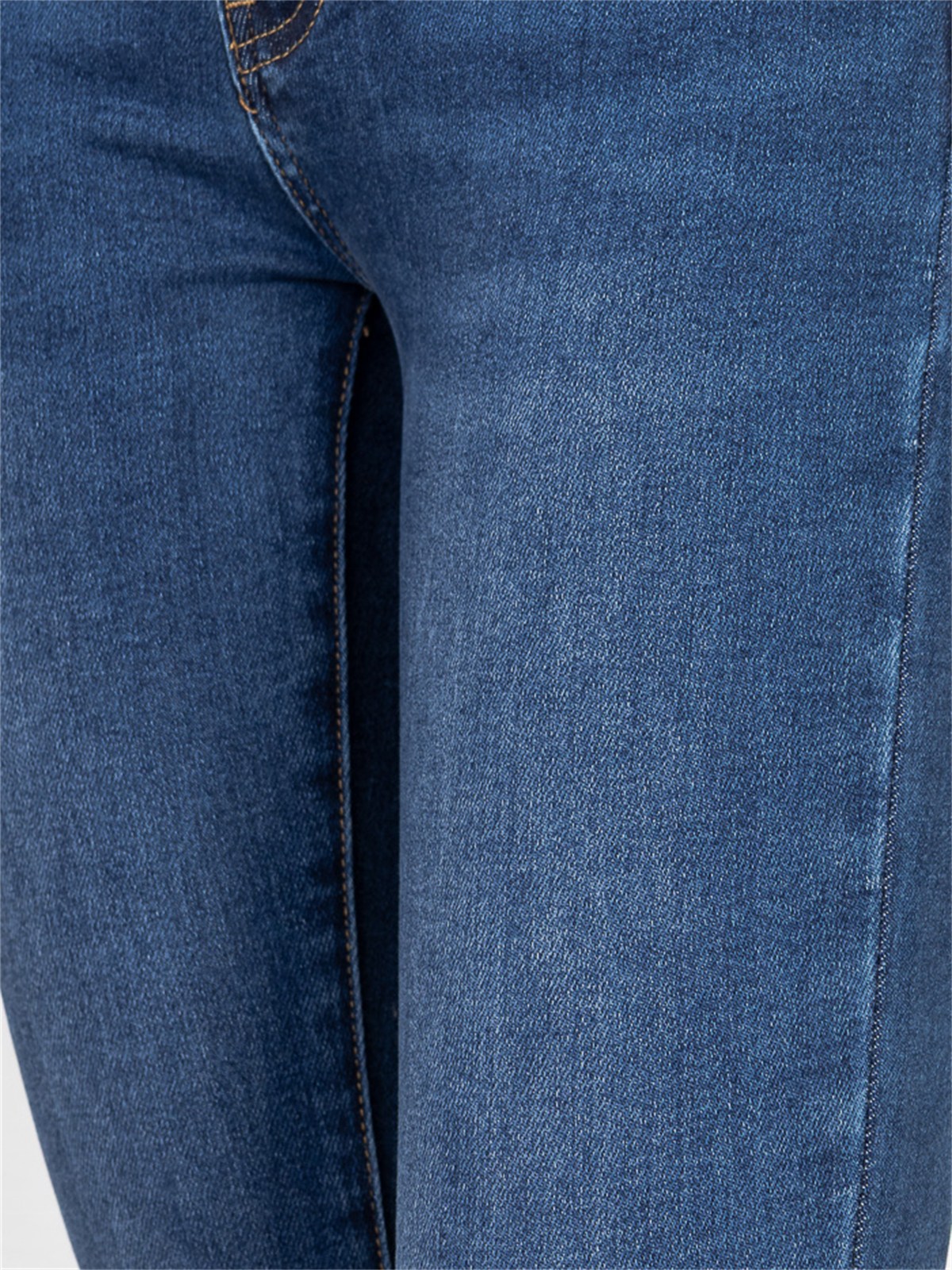 Spodnie jeans rurki damskie M.Sara Push Up wyszczuplające Niebieskie - J262281